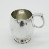 Robert Edgar Stone Arts & Crafts Planished Sterling Silver Tankard 1946 Antique