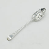 George II Sterling Silver Berry Dessert Serving Spoon 1737 London Antique