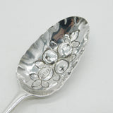 George II Sterling Silver Berry Dessert Serving Spoon 1737 London Antique
