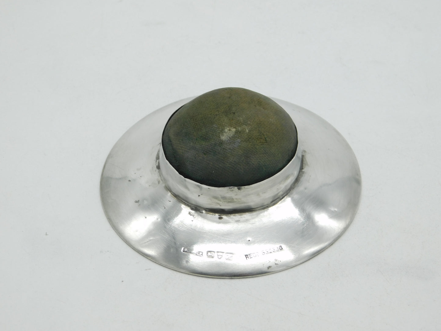 Edwardian Sterling Silver Desktop Pin Cushion 1908 Chester Antique