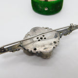 18th Century Iberian Sterling Silver & Paste Floral Dress Brooch Antique c1790