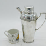 Edwardian Hukin & Heath Silver Plated Multi-Compartment Cocktail Shaker Antique