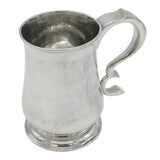 Newcastle George II Sterling Silver Large Baluster Whistle Tankard Antique 1757 John Langlands