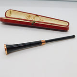 9ct Gold Mounted Black Bakelite Long Cigarette Holder Antique 1924 Birmingham