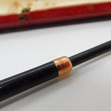 9ct Gold Mounted Black Bakelite Long Cigarette Holder Antique 1924 Birmingham