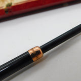9ct Gold Mounted Black Bakelite Long Cigarette Holder Antique 1924 Birmingham
