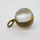 George III Gilt Metal & Rock Crystal Ball Form Mourning Locket Antique c1790s