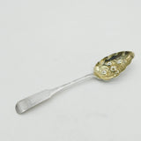 Scottish Georgian Sterling Silver Berry Dessert Serving Spoon 1810 Antique