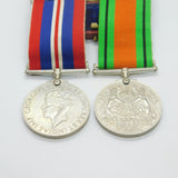 Pair Of WWII Service Medals Defence Medal & British Army Service Medal c1945