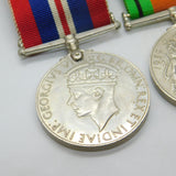 Pair Of WWII Service Medals Defence Medal & British Army Service Medal c1945