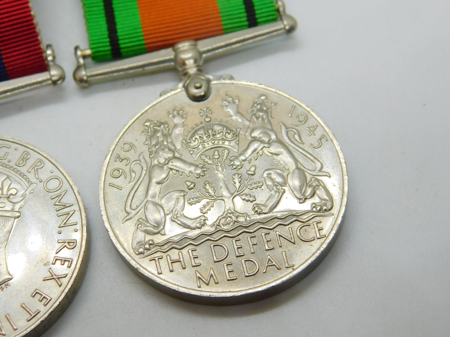 Pair Of WWII Service Medals Defence Medal & British Army Service Medal c1945