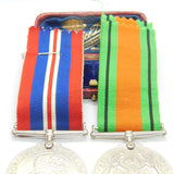 Pair Of WWII Service Medals Defence Medal & British Army Service Medal c1945