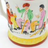 Victorian Staffordshire Frog Mug with Robbie Burns Poem Antique c1850 Loving Cup