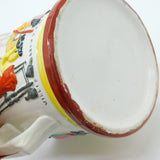 Victorian Staffordshire Frog Mug with Robbie Burns Poem Antique c1850 Loving Cup