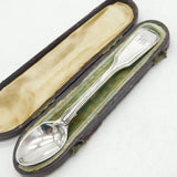 Boxed Georgian Sterling Silver Christening Spoon 1834 London Antique