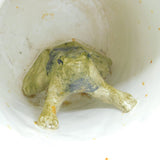 Victorian Staffordshire Frog Mug with Robbie Burns Poem Antique c1850 Loving Cup