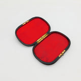 19th Century Prussian Reeded Hemacite & 14ct Gold Jewellery Box Antique