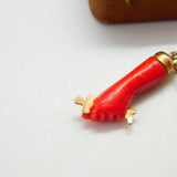 Rolled Gold & Early Bakelite Georgian Style Figa Hands with Cross Pendant c1920