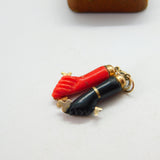 Rolled Gold & Early Bakelite Georgian Style Figa Hands with Cross Pendant c1920