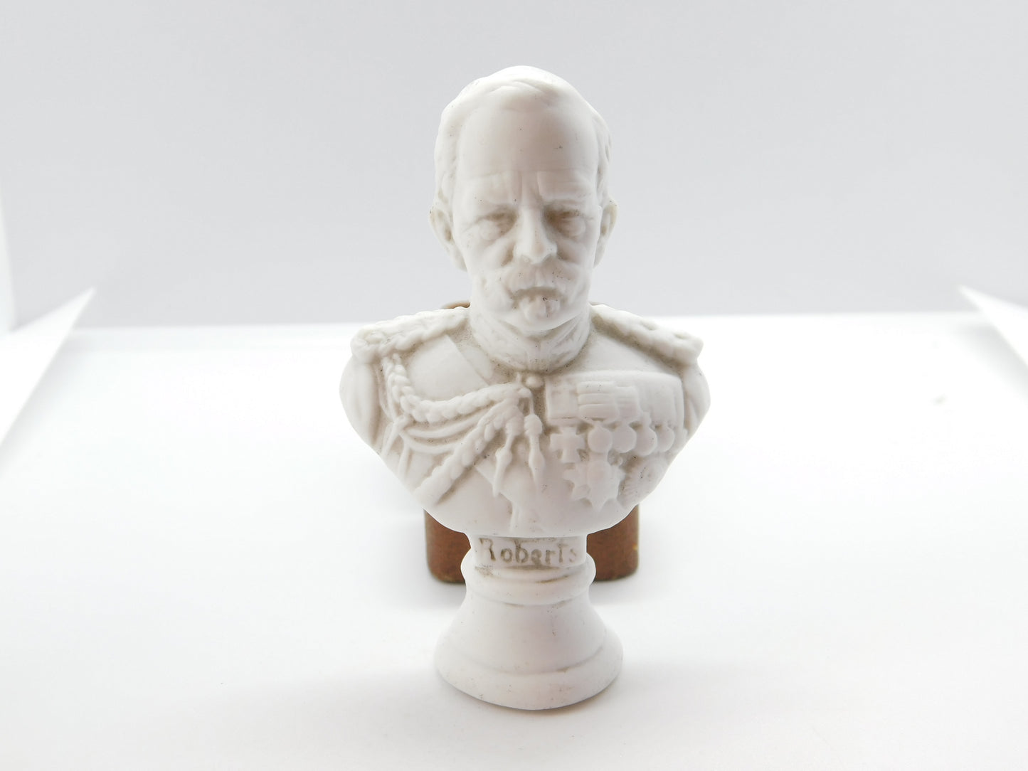 Victorian Miniature Porcelain Bust of Field Marshal Frederick Roberts c1900