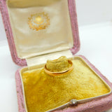 22ct Yellow Gold Wedding Band Ring Antique c1920 Art Deco Size N UK