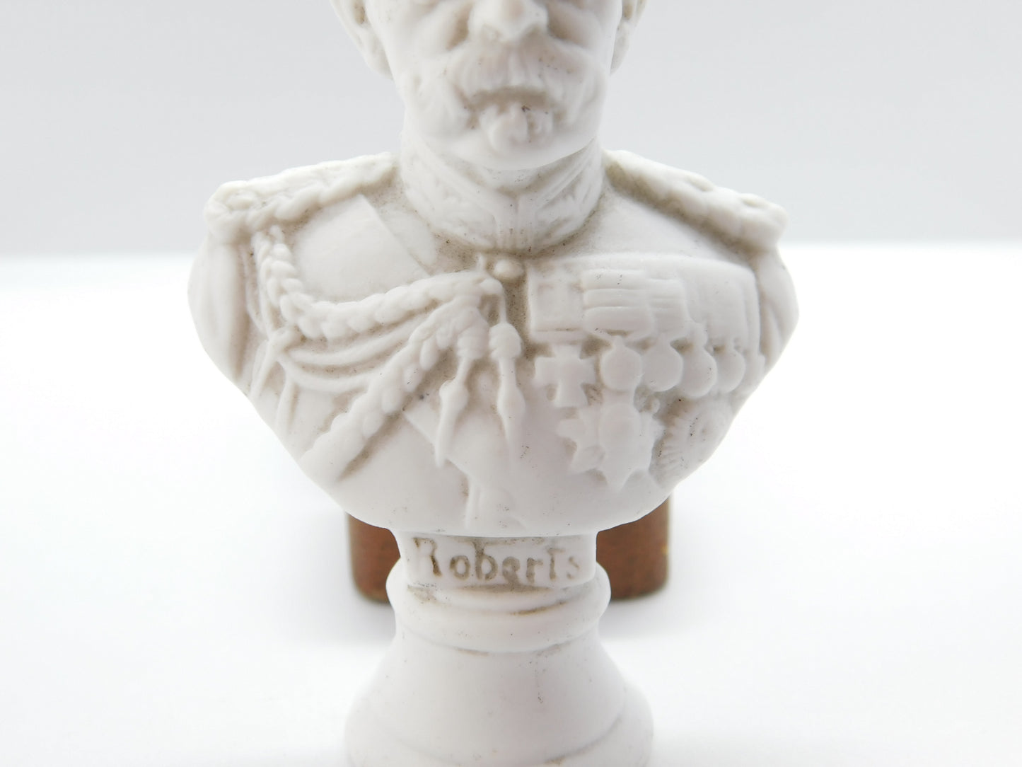 Victorian Miniature Porcelain Bust of Field Marshal Frederick Roberts c1900