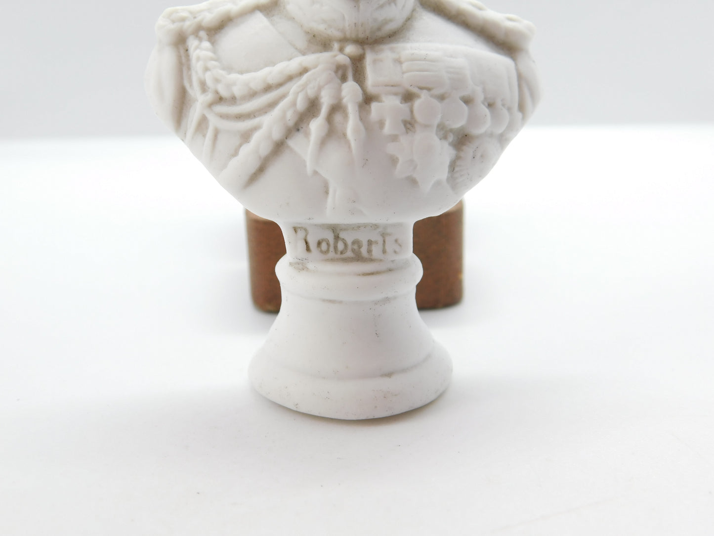 Victorian Miniature Porcelain Bust of Field Marshal Frederick Roberts c1900