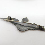 WWII Sterling Silver Enamel RAF Wings Sweetheart Brooch Antique c1940