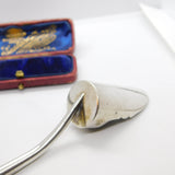 Edwardian Sterling Silver Gilt & Mother of Pearl Sugar Scoop Antique 1909 Chester