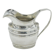 American 18th Century Sterling Silver Cream Jug J. Shoemaker Philadelphia c1790