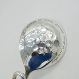 Scottish Studio Sterling Silver Bee Form Honey Spoon Vintage Edinburgh