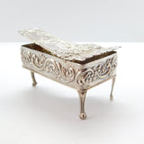 Sterling Silver Miniature Dolls House Grand Piano Ornament 1969 Birmingham