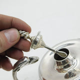 Edwardian Sterling Silver Eagle Form Crested Cigar Lighter Antique 1902 London