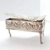 Sterling Silver Miniature Dolls House Grand Piano Ornament 1969 Birmingham