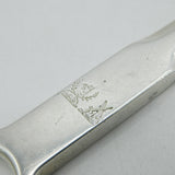 Victorian Sterling Silver Crested Meat Skewer Antique 1839 London Mary Chawner