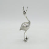 Scottish Sterling Silver Standing Stork Bird Figurine Antique 1938 Edinburgh