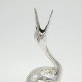 Scottish Sterling Silver Standing Stork Bird Figurine Antique 1938 Edinburgh