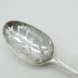 George II Sterling Silver Low-Mark Mote Spoon Antique c1730 Philip Roker II