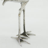 Scottish Sterling Silver Standing Stork Bird Figurine Antique 1938 Edinburgh