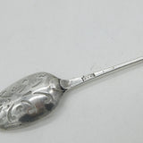 George II Sterling Silver Low-Mark Mote Spoon Antique c1730 Philip Roker II