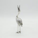 Scottish Sterling Silver Standing Stork Bird Figurine Antique 1938 Edinburgh