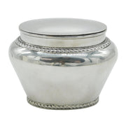 Scottish Victorian Sterling Silver Baluster Tea Caddy Antique 1897 Glasgow