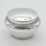 Scottish Victorian Sterling Silver Baluster Tea Caddy Antique 1897 Glasgow