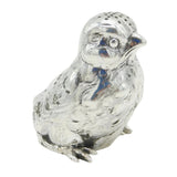 Victorian Sterling Silver Novelty Chick Pepper Shaker Antique 1900 London