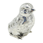 Victorian Sterling Silver Novelty Chick Pepper Shaker Antique 1900 London