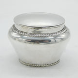 Scottish Victorian Sterling Silver Baluster Tea Caddy Antique 1897 Glasgow