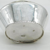 Scottish Victorian Sterling Silver Baluster Tea Caddy Antique 1897 Glasgow