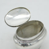 Scottish Victorian Sterling Silver Baluster Tea Caddy Antique 1897 Glasgow