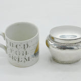 Scottish Victorian Sterling Silver Baluster Tea Caddy Antique 1897 Glasgow