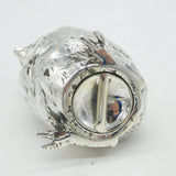 Victorian Sterling Silver Novelty Chick Pepper Shaker Antique 1900 London